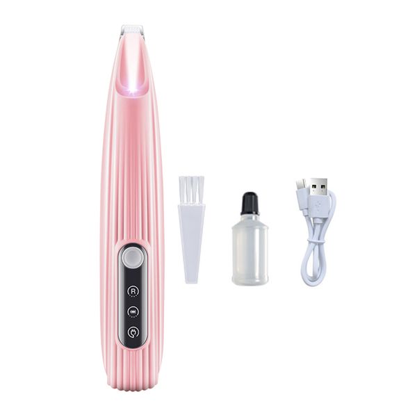 Electric Grooming Pet Trimmer, Precise Dogs Paw Hair Trimmer with LED Light