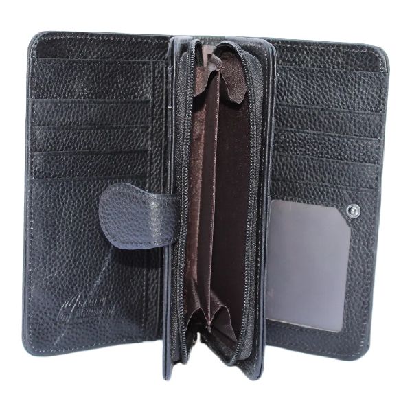 Genuine Leather Spacious Purse 16 Card Slots
