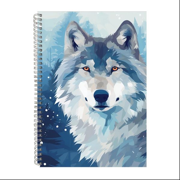 Winter Wolf 4 Gift Idea A4 Notepad 217