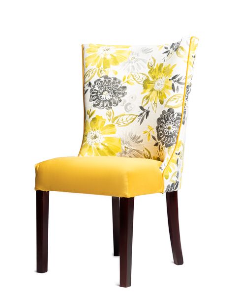 Tudo - Kelisa Dining Chair (Mustard and Print)