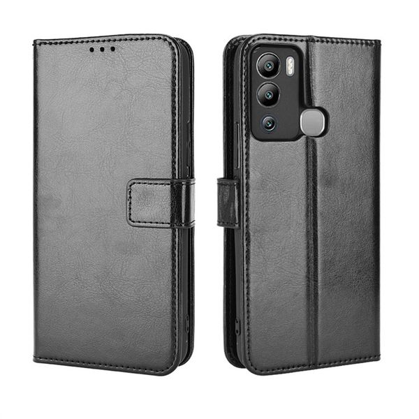 Crazy Horse Pattern Leather Protective Case For Infinix Note 40 Pro Plus 5G