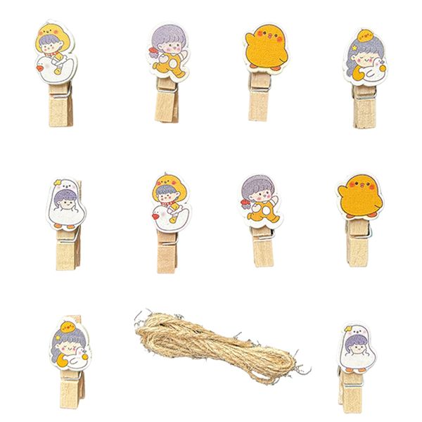 Cartoon Lovely Wood Pegs - 34x7mm