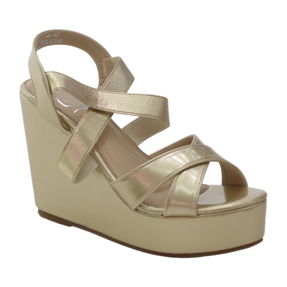 Lamara Paris Ulalia Strappy 11cm Wedge Sandals Gold | Shop Today. Get ...