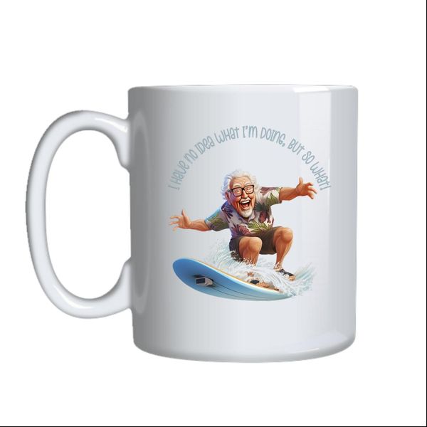 Surf Old Coffee Mugs Trendy Surfing Lovers Graphic Cup Birthday Present 037