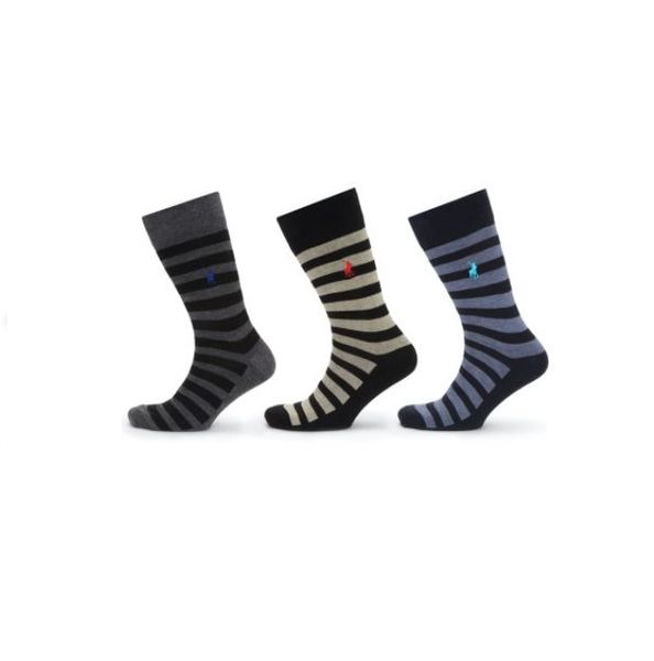 Polo Cotton Designer Socks - 3 Pack