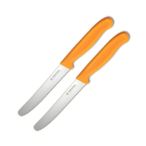 Edelstahl Orange Paring &amp; Peeling Knives - 2 Packs