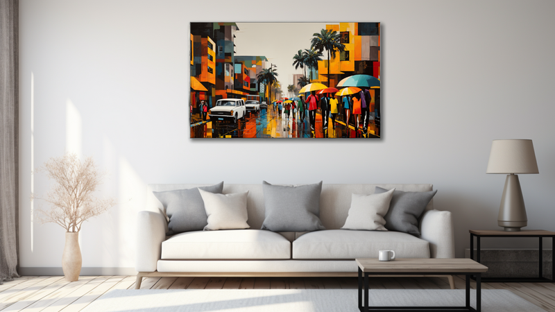 Canvas Wall Art - Street Symphony Abstract - HD0488