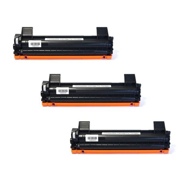 Inksaver Brother TN1000 / TN-1000 / 1000 Pack of 3 Compatible Black Toners