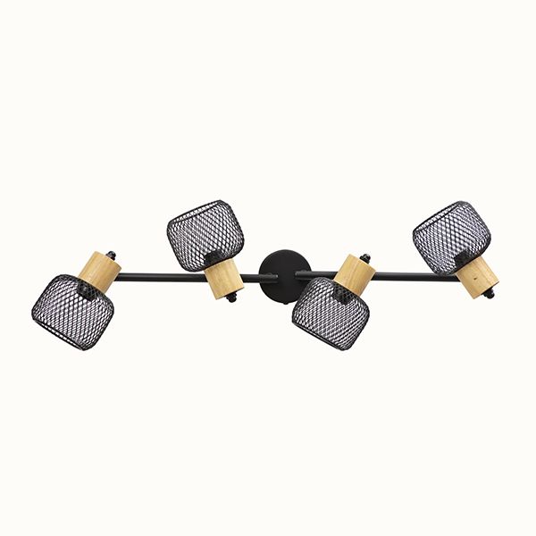 The Lighting Warehouse Spot Nest 4 Light - Black E14