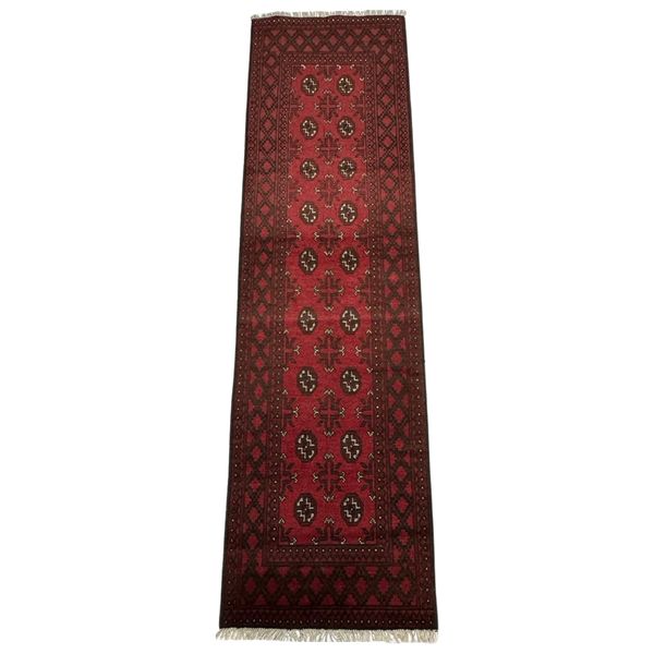 Fine Handmade Afghan Bokhara Runner Rug - 290 x 79cm