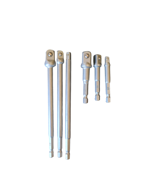 Wow Tools Socket Adapters Combo Short and Long Series 6pc