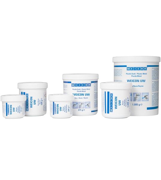 WEICON UW Epoxy Resin Plastic Steel | 500g | For Damp &amp; Wet Surfaces