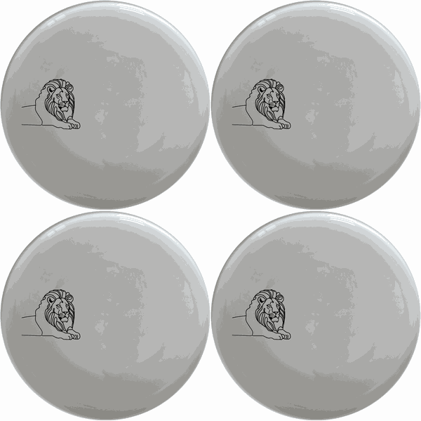 African Lion Side Plate Set of 4 - Range 3