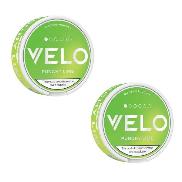 Velo Mini Nicotine Pouches - Punchy Lime 4mg - 2 pack (30 Pouches)