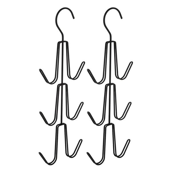 Black Metal Hook Hanger 2 Pack