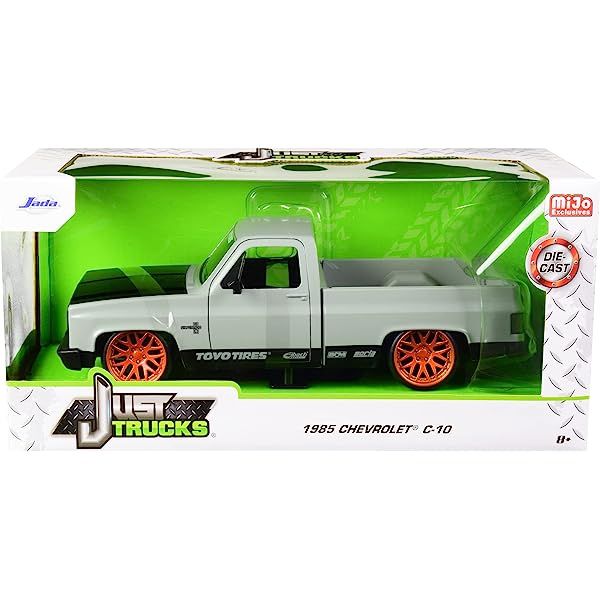 Jada -1/24 1985 Chevrolet C-10 Pickup Truck Matt - Gray