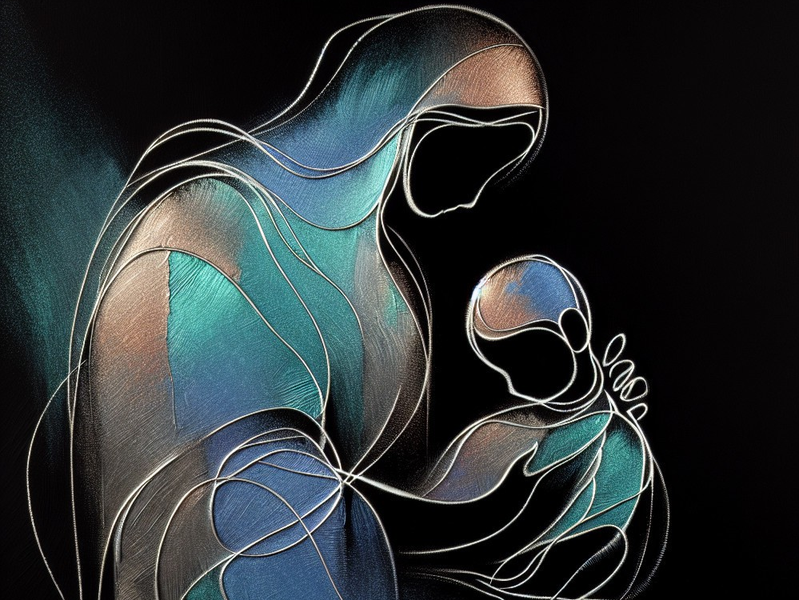 Canvas Wall Art Decor - Mother &amp; Child