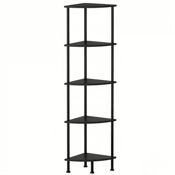 5 Tier Corner Shelf Bookshelf Display Rack Plant Stand Shelves-Multipurpose