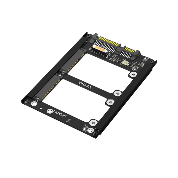Dual Msata SSD to 2.5Inch SATA III with Frame Bracket
