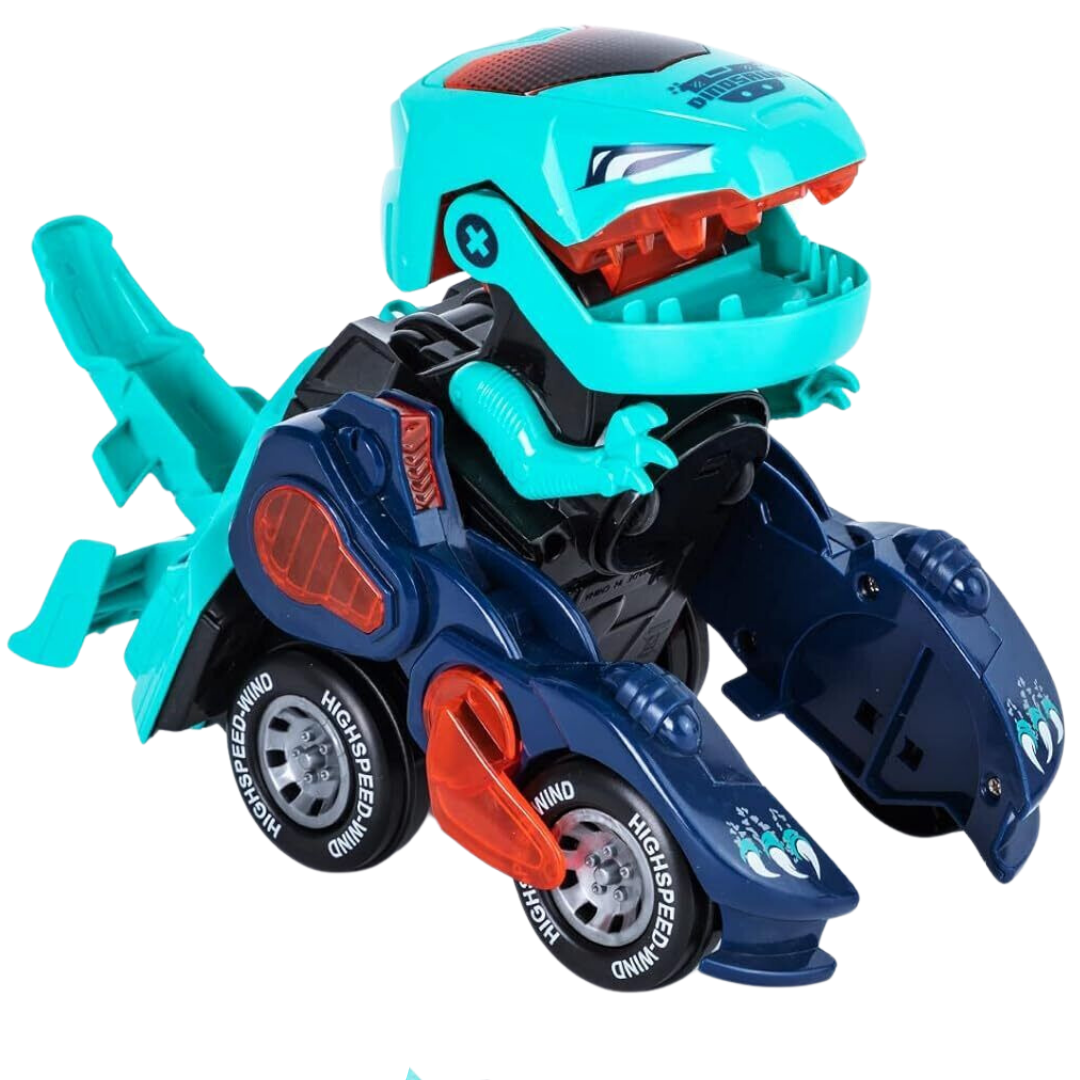 Dinosaur Transforming Car Electric Dinosaur Toys with Led Light and ...