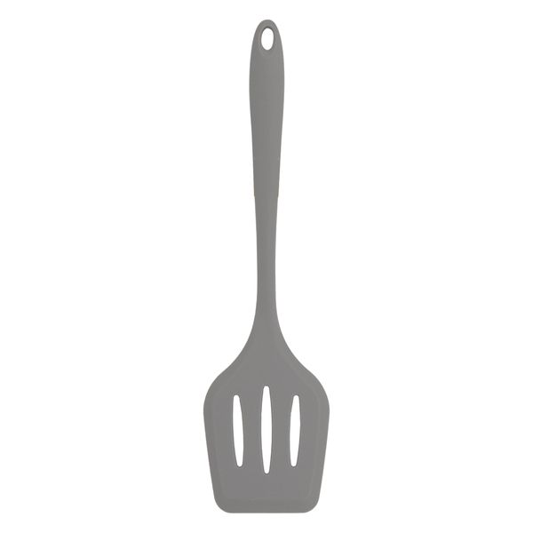 Regent Kitchen Silicone Slotted Turner Grey, (304X78X18MM)