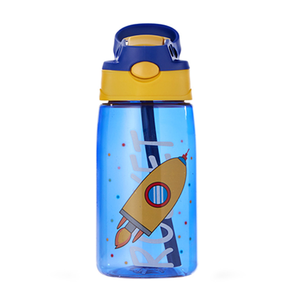 Children's Water Bottle With Straw, Capacity 480ml