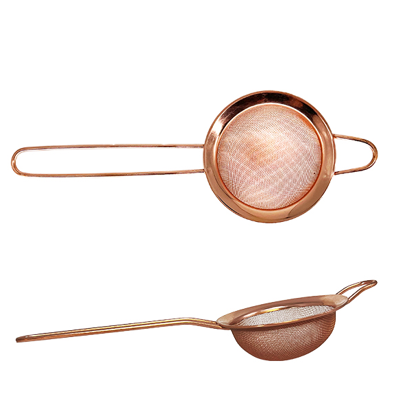Fine Mesh Copper Strainer 8cm - set of 2