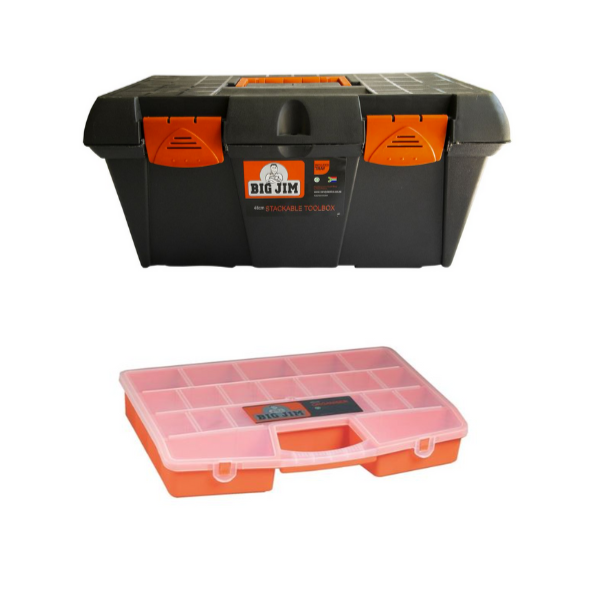 Big Jim Stackable Toolbox and Organiser 36cm Buy Online in South