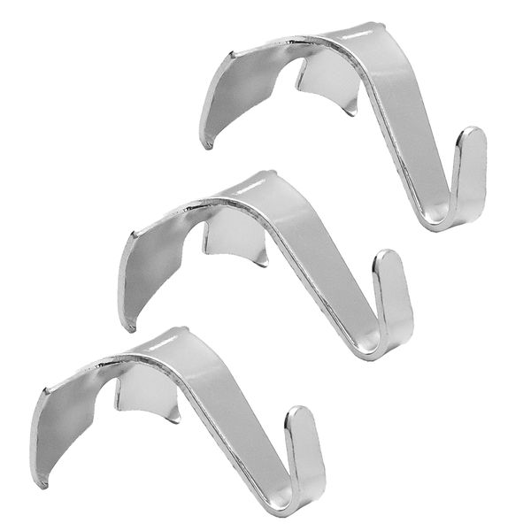 Picture Rail Hooks - Silver / Chrome - 3pk / 10pk