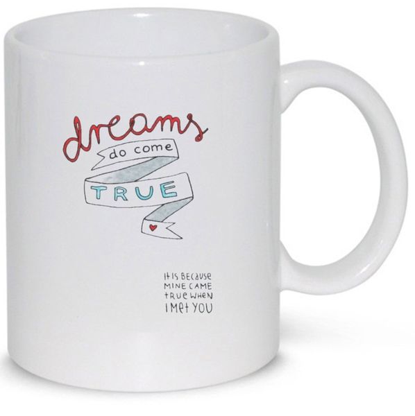 Dreams Come True Anniversary Valentine Boyfriend Girlfriend Gift Mug