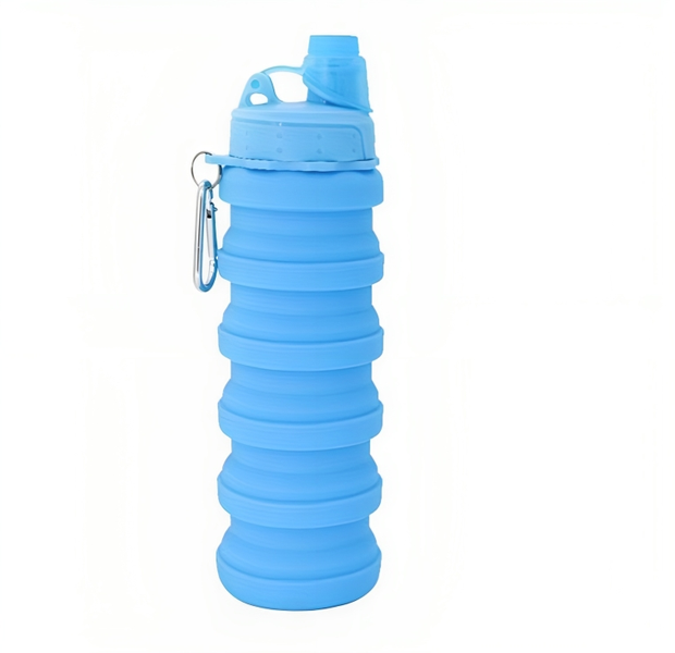 Silicone Foldable Portable 550ml Water Bottle