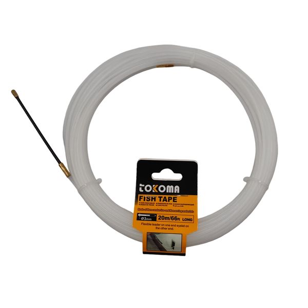 Tokoma - Fiberglass Fish Tape - Non-Conductive - 20m/66ft