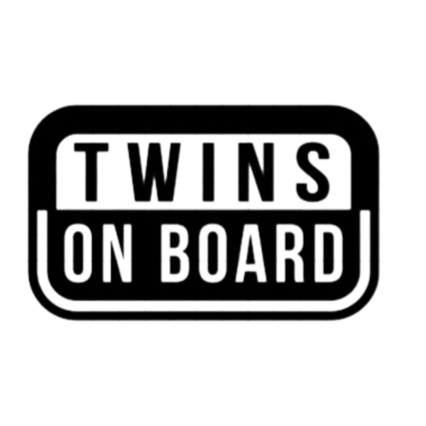Baby on Board Sign Decal Sticker - Twins on Board Stars