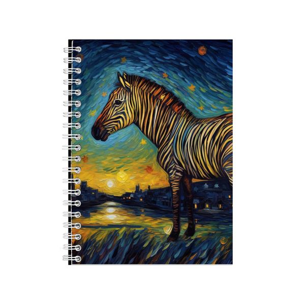 ZEBRA Starry Night Notebook Animal Gift Idea Notepad Pad 117