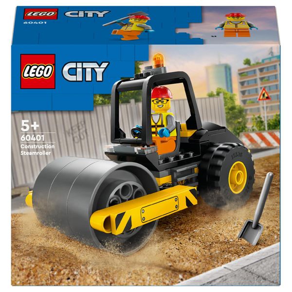 LEGO® City Construction Steamroller 60401 Building Toy Cars - 78 Pieces
