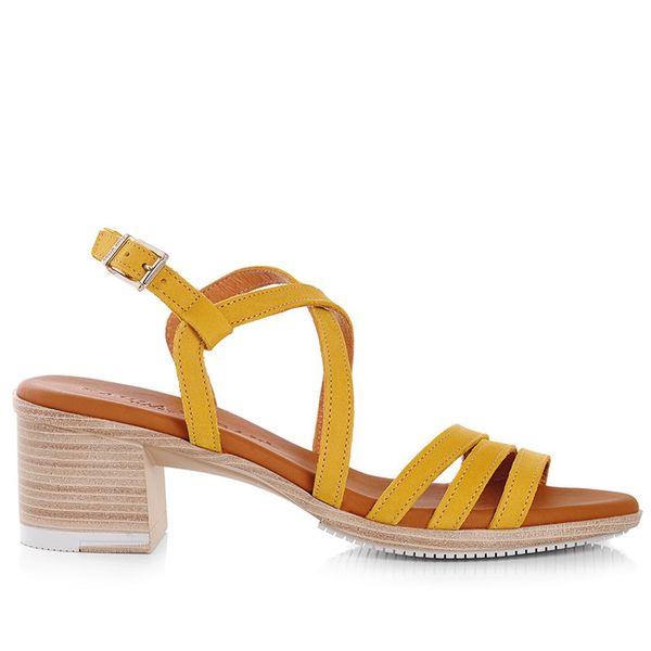 Green Cross GX&amp;Co Paula Urban Multi Strap Sandal 52228 Mustard