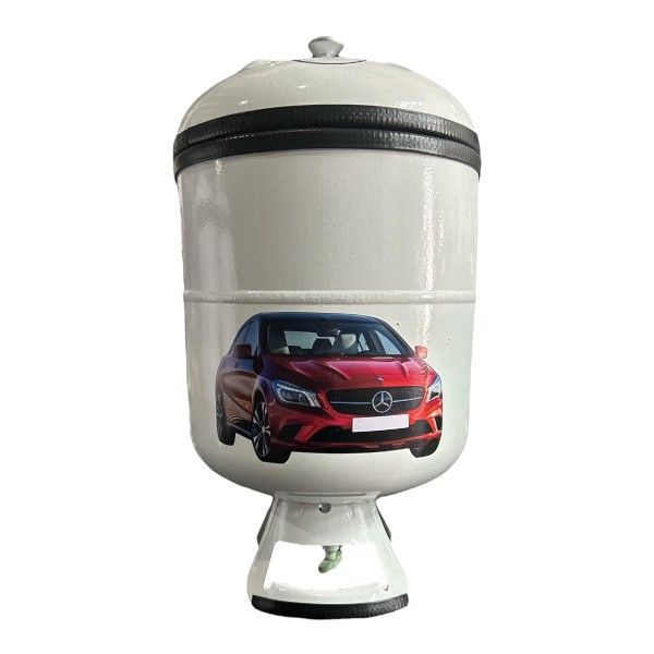 Mercedes Designed Cooler Box With Built-In Tap - 10l - White