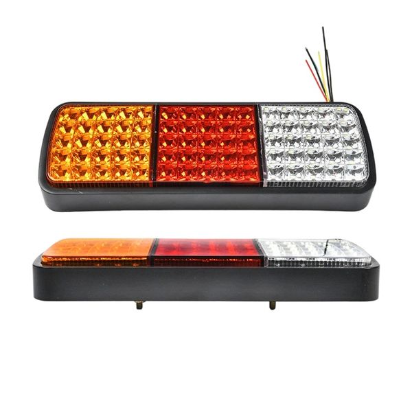 2 Piece LED Universal Three-color Truck Trailer Tail Magnetic Lights One Pair