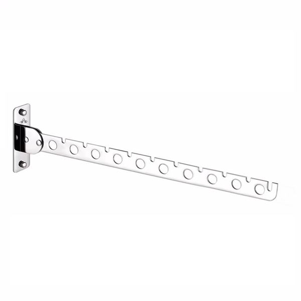 Wall Mounted 10 Holes Stainless Steel Folding Clothes Drying Hanger