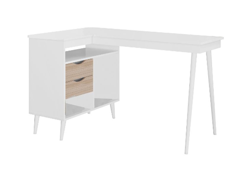 YB Ambiente Emilio Office Table - White Teka