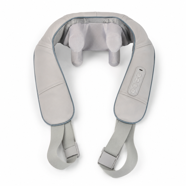 Neck &amp; Shoulder Massager with Heat, USB Rechargeable, Grey