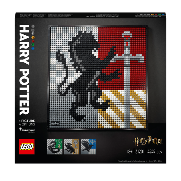 LEGO Art Harry Potter Hogwarts Crests Set 31201