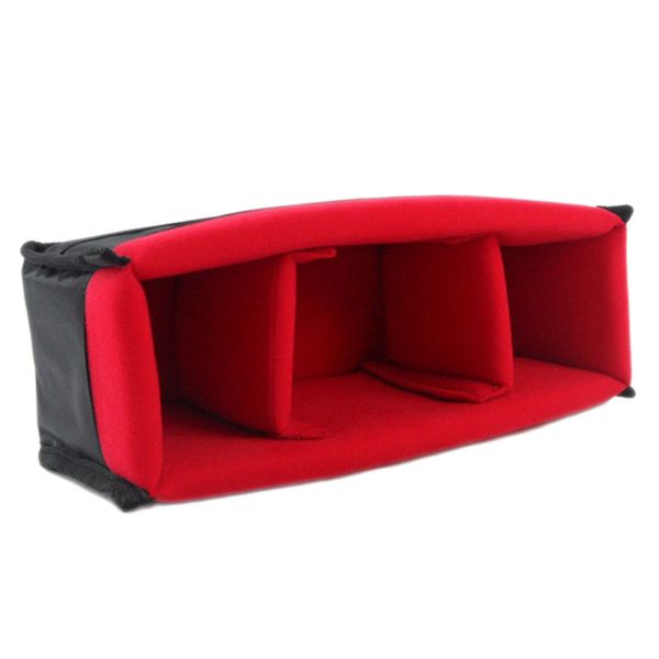 Shockproof Dslr Slr Camera Insert Organizer Case(Black+Red)