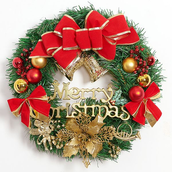Christmas Wreath For Front Door With Artificial Branches Decorations