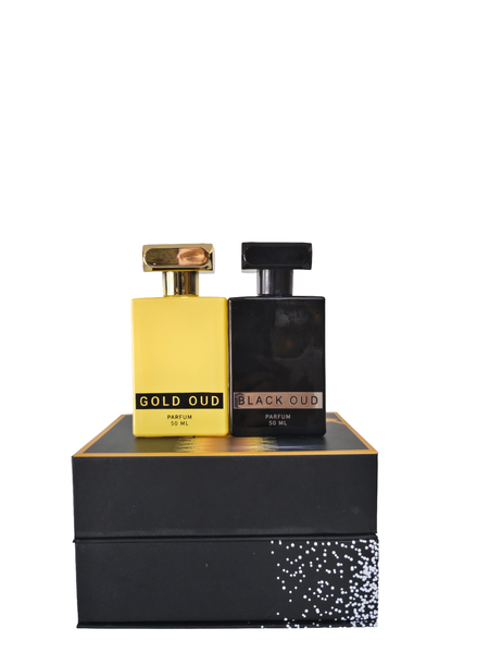Gold Oud &amp; Black Oud 50ml Parfum Bundle - 2 Pack Arabian Perfume Set