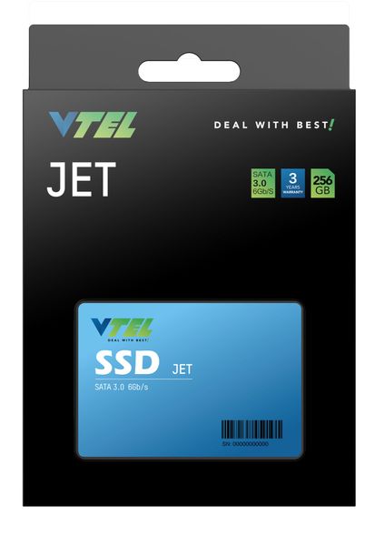 VTEL JET 256GB 3D NAND SATA 2.5 inch SSD