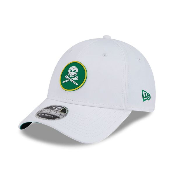 LIV Golf 2025 Crushers Major White 9 FORTY Stretch Snap Adjustable Cap