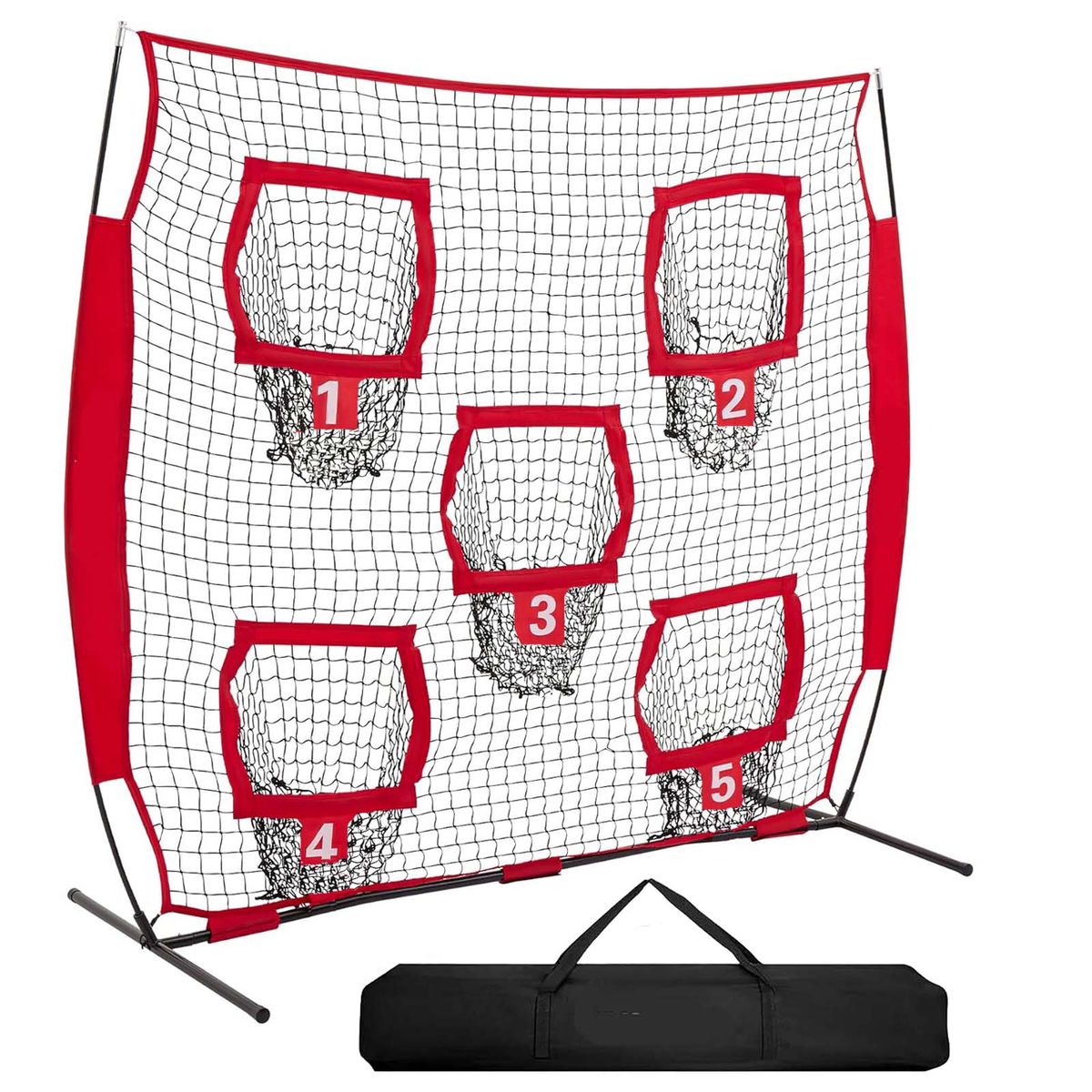 Rugby Training Throwing Net Carry Bag Football Throwing Net -210x210cm