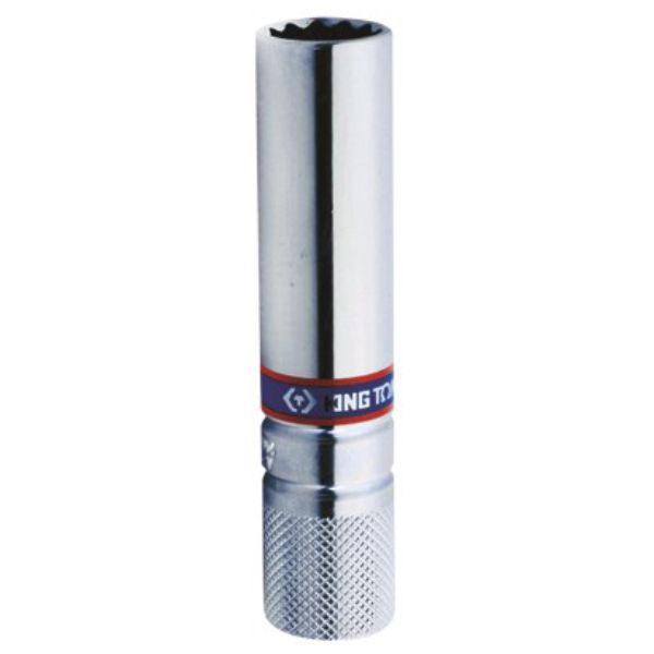 King Tony - Socket Spark Plug Rubber 3/8" X 14Mm Long