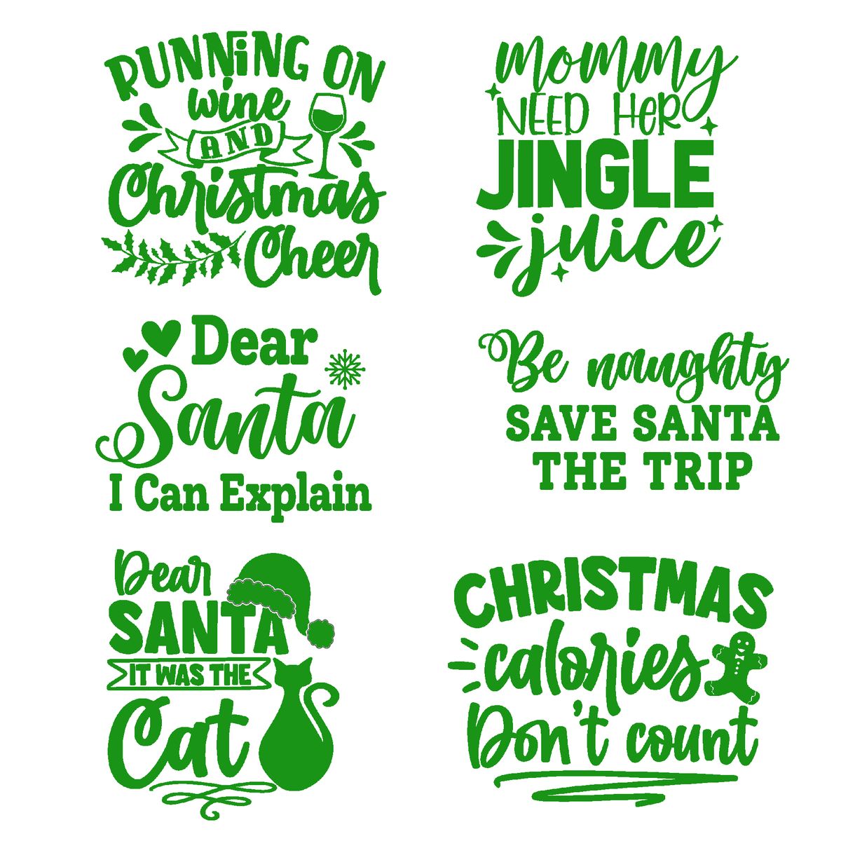 Christmas Stickers - Naughty Pack 1